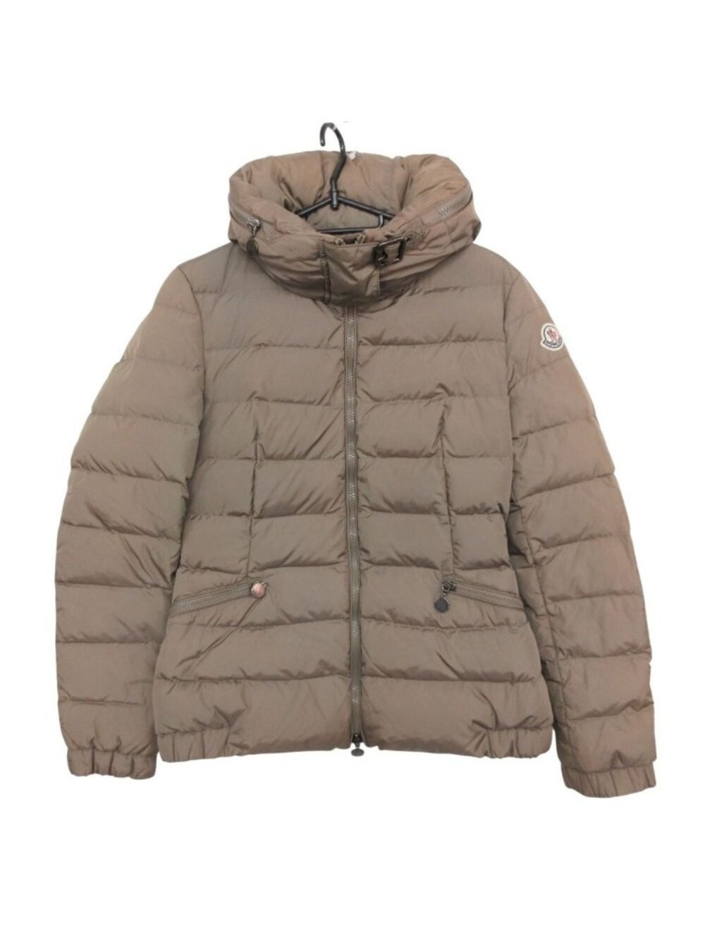 Moncler Down Jacket Epi Epine Coat Hooded Nylon Volume Color Arm Logo Patch